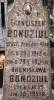 Grave of Bondziul family: Franciszek d.1935, Bronisawa d. 1951, Antoni d. 1967